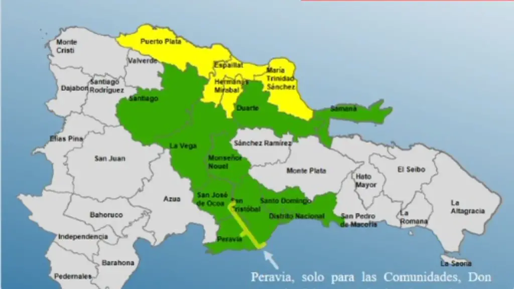 COE Eleva Alerta en 16 Provincias Ante Aproximación de Vaguada