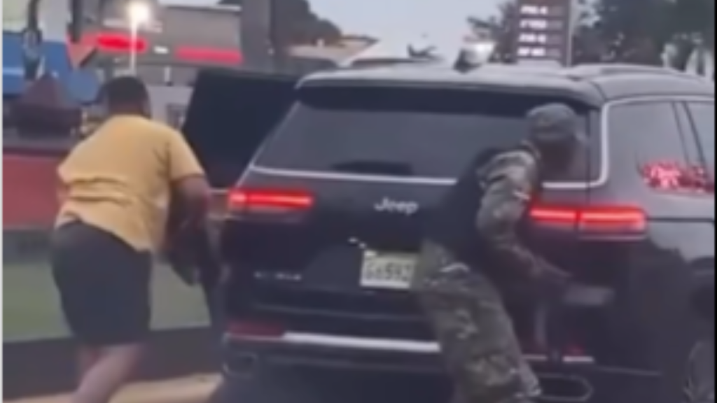 Enfrentamiento entre policías y delincuentes en la autopista Las Américas
